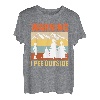 Wanderlust lustig I love peeing outside Naturburschen T-Shirt