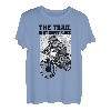 The Trail Is My Happy Place Mountainbike Radfahren Wandern T-Shirt