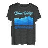 Retro-Stil, Sonnenuntergang, Blue Ridge Mountains, USA, Bergkette T-Shirt