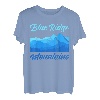 Retro-Stil, Sonnenuntergang, Blue Ridge Mountains, USA, Bergkette T-Shirt