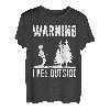 Warnung lustig Wanderer und Bergsteiger Berge Naturburschen T-Shirt