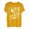 Wandern Bierfan I like Beer and Hiking lustig Naturburschen T-Shirt