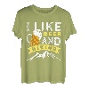 Wandern Bierfan I like Beer and Hiking lustig Naturburschen T-Shirt