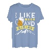 Wandern Bierfan I like Beer and Hiking lustig Naturburschen T-Shirt
