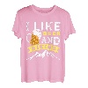 Wandern Bierfan I like Beer and Hiking lustig Naturburschen T-Shirt