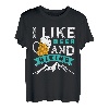 Wandern Bierfan I like Beer and Hiking lustig Naturburschen T-Shirt