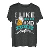 Wandern Bierfan I like Beer and Hiking lustig Naturburschen T-Shirt