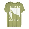 I Like To Get High Rock Klettern und Bergsteigen T-Shirt