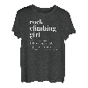 Lustiges Sport-T-Shirt zum Klettern für Mädchen mit Wörterbuchdefinition T-Shirt