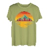 Retro Mountain Sunset Vintage Landschaft T-Shirt