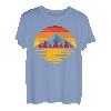 Retro Mountain Sunset Vintage Landschaft T-Shirt