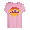 Retro Mountain Sunset Vintage Landschaft T-Shirt