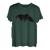 Bär Wald Natur Landschaft Silhouette Minimalismus Tier T-Shirt