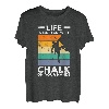 Das Leben ist besser mit Kreide an den Händen Rock Climber Boulder T-Shirt