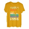 Das Leben ist besser mit Kreide an den Händen Rock Climber Boulder T-Shirt