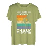 Das Leben ist besser mit Kreide an den Händen Rock Climber Boulder T-Shirt