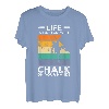 Das Leben ist besser mit Kreide an den Händen Rock Climber Boulder T-Shirt