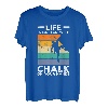 Das Leben ist besser mit Kreide an den Händen Rock Climber Boulder T-Shirt
