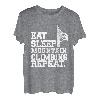 Eat Sleep Mountain Climbing Repeat Klettern Boulderer T-Shirt