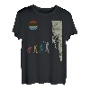 Bouldern Evolution Bergsteigen Klettern Vintage Retro T-Shirt