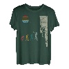 Bouldern Evolution Bergsteigen Klettern Vintage Retro T-Shirt