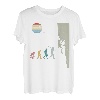 Bouldern Evolution Bergsteigen Klettern Vintage Retro T-Shirt