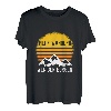 Mehr Wandern Weniger Sorgen Spruch Berg Ausflug Geschenk T-Shirt