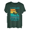 Herren Echte Männer Klettern Ohne Seil Kletterer Bouldern Klettern T-Shirt