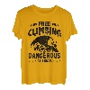 Free Climbing Isn't Dangerous Falling Is Climbing Bouldern T-Shirt