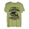 Free Climbing Isn't Dangerous Falling Is Climbing Bouldern T-Shirt