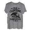 Free Climbing Isn't Dangerous Falling Is Climbing Bouldern T-Shirt