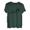 Kletterer Bergsteiger Evolution Kletterwand Kletterhalle T-Shirt