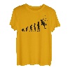 Kletterer Bergsteiger Evolution Kletterwand Kletterhalle T-Shirt