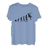 Kletterer Bergsteiger Evolution Kletterwand Kletterhalle T-Shirt