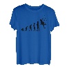 Kletterer Bergsteiger Evolution Kletterwand Kletterhalle T-Shirt