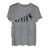 Kletterer Bergsteiger Evolution Kletterwand Kletterhalle T-Shirt