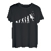 Kletterer Bergsteiger Evolution Kletterwand Kletterhalle T-Shirt