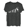 Kletterer Bergsteiger Evolution Kletterwand Kletterhalle T-Shirt