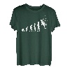 Kletterer Bergsteiger Evolution Kletterwand Kletterhalle T-Shirt