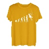 Kletterer Bergsteiger Evolution Kletterwand Kletterhalle T-Shirt