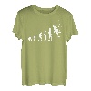 Kletterer Bergsteiger Evolution Kletterwand Kletterhalle T-Shirt