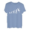 Kletterer Bergsteiger Evolution Kletterwand Kletterhalle T-Shirt