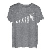 Kletterer Bergsteiger Evolution Kletterwand Kletterhalle T-Shirt