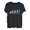 Wanderer Evolution Wandern Wanderlust Bergsteigen Geschenk T-Shirt