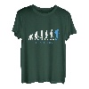 Wanderer Evolution Wandern Wanderlust Bergsteigen Geschenk T-Shirt
