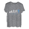 Wanderer Evolution Wandern Wanderlust Bergsteigen Geschenk T-Shirt