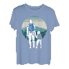 Vatertags Vater Sohn Wandern Bergsteiger Partner T-Shirt