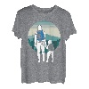Vatertags Vater Sohn Wandern Bergsteiger Partner T-Shirt