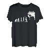 Klettern Bouldern Evolution Bergsteigen T-Shirt