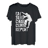 Eat Sleep Chalk Climb Repeat Seilkletterer Bouldern T-Shirt